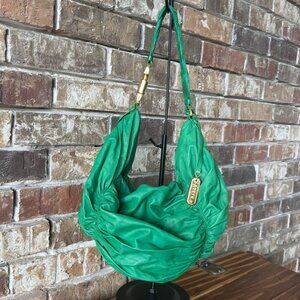 Bally Green Leather Shoulder Bag